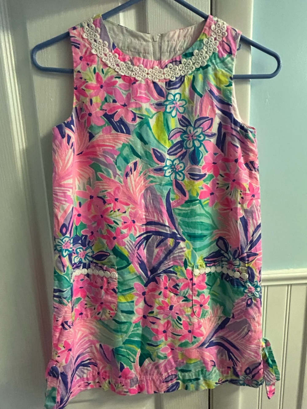 Lilly Pulitzer Girls Size 10 Shift Dress in Print It Was All A Dream
